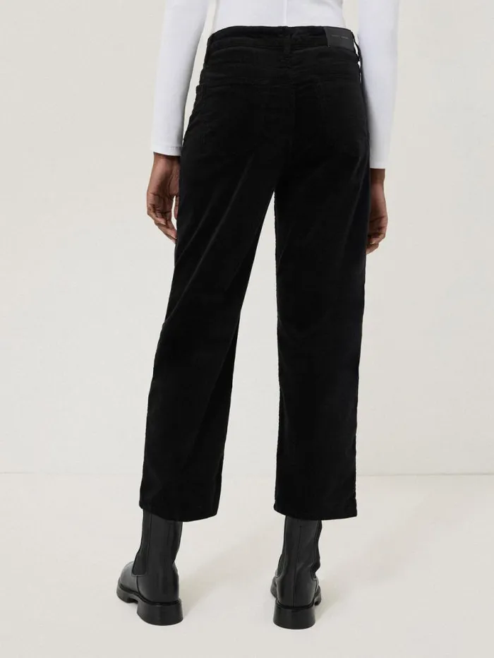 Delmont Velvet Tapered Jean Black Women Jigsaw Trousers