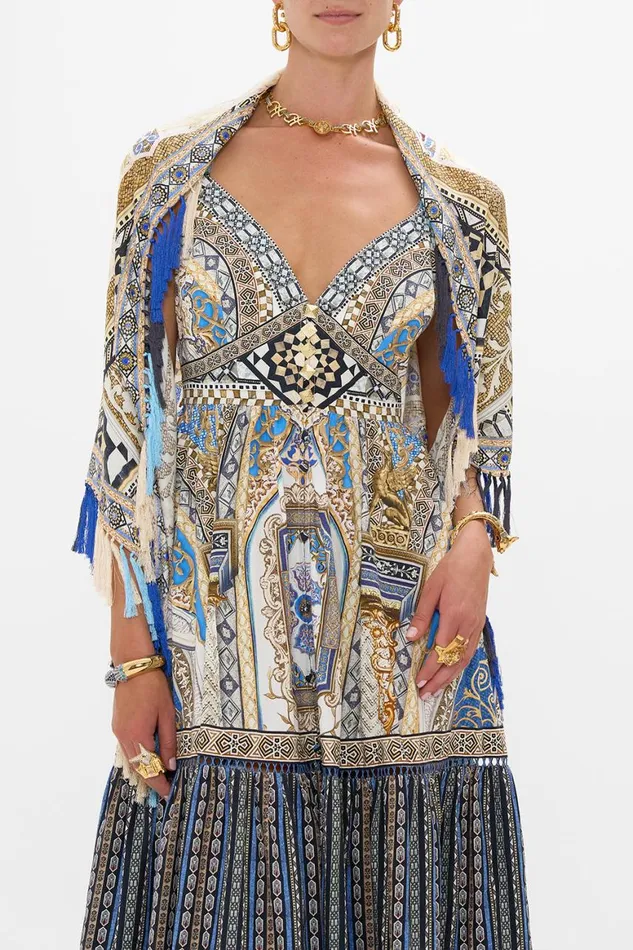 DIAMOND SCARF WITH TASSELS MAKE ME YOUR MOSAIC Make Me Your Mosaic WomensMens Camilla Scarves