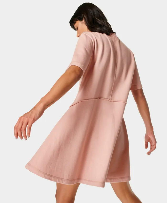 Dresses and Jumpsuits Sweaty Betty Women Revive TShirt Dress Misty Rose Pink