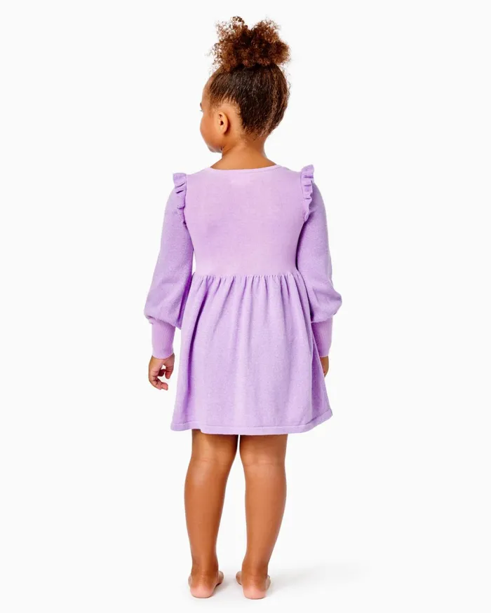 Dresses and Rompers Girls Lilly Pulitzer Girls Mini Caila Sweater Dress Purple Iris Metallic Dresses and Rompers Girls Lilly Pulitzer Girls Mini Caila Sweater Dress Purple Iris Metallic