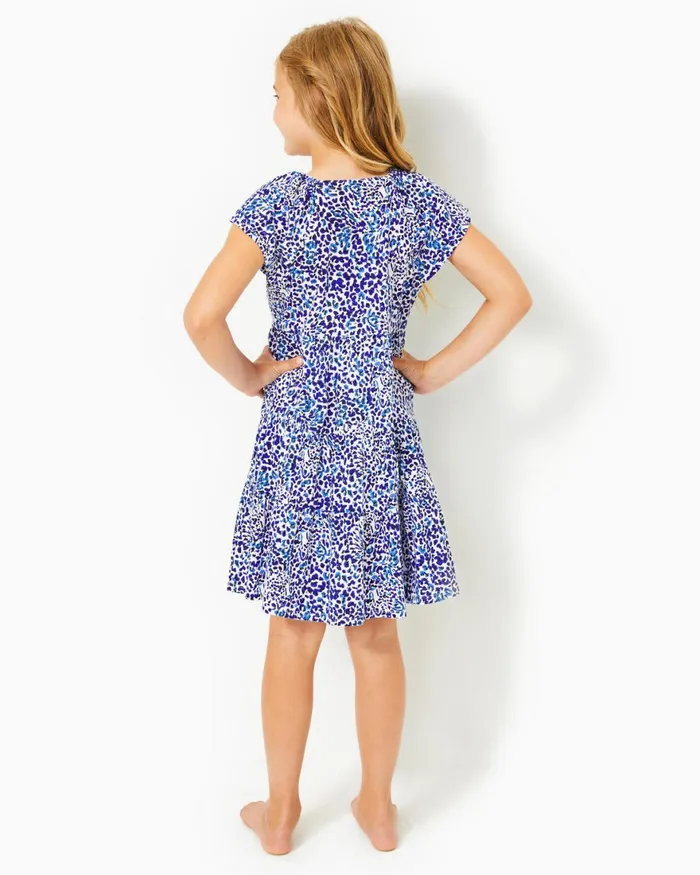 Dresses and Rompers Girls Lilly Pulitzer Girls Mini Kawai Tiered Dress Resort White Twisted Up