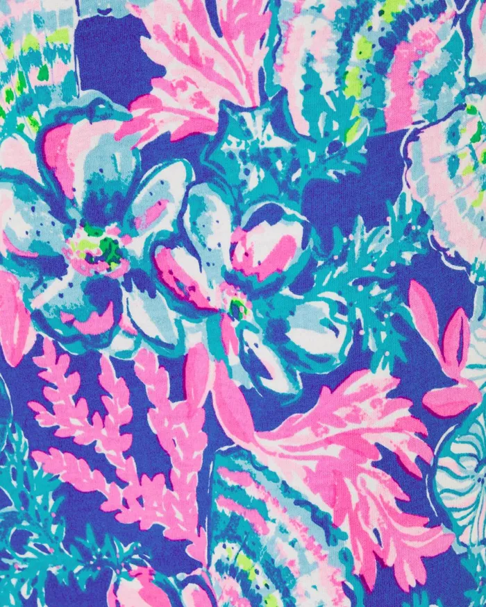 Dresses and Rompers Girls Lilly Pulitzer Girls Mini Kristen Dress Blue Tang Sitting Seaside