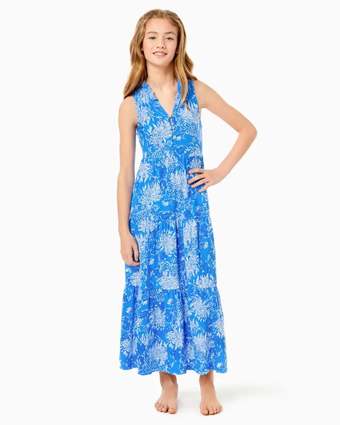 Dresses and Rompers Girls Lilly Pulitzer Girls Mini Malone Maxi Dress Boca Blue Croc And Lock It Dresses and Rompers Girls Lilly Pulitzer Girls Mini Malone Maxi Dress Boca Blue Croc And Lock It