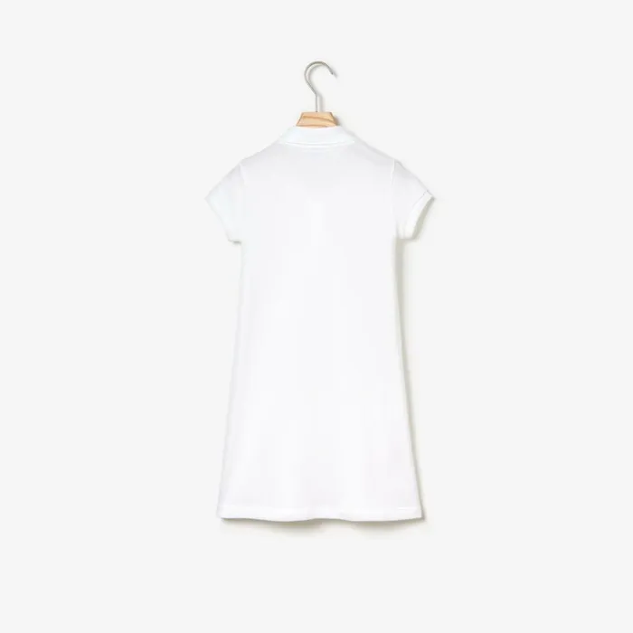 Dresses and Skirts Kids Lacoste Kids039 Cotton Polo Dress White 001