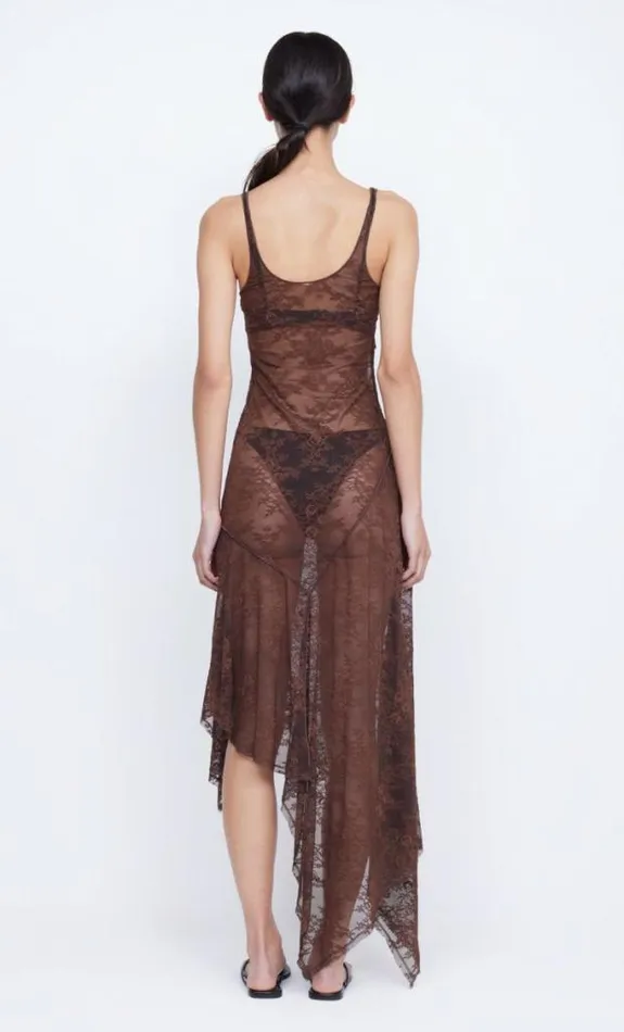 Dresses Bec Bridge Adonia Asym Midi Dress Chocolate
