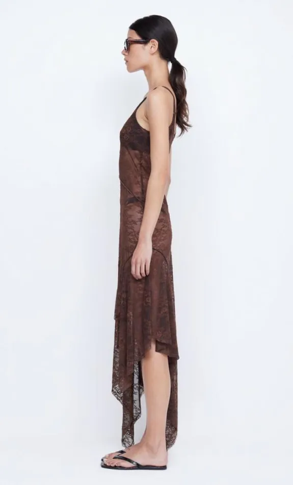 Dresses Bec Bridge Adonia Asym Midi Dress Chocolate