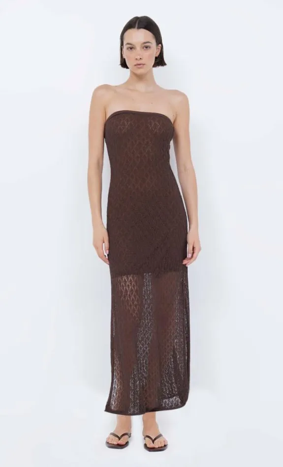 Dresses Bec Bridge Aurora Strapless Dress Choc