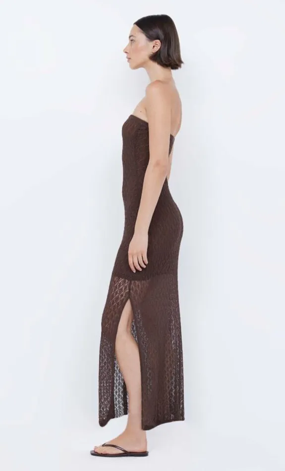 Dresses Bec Bridge Aurora Strapless Dress Choc
