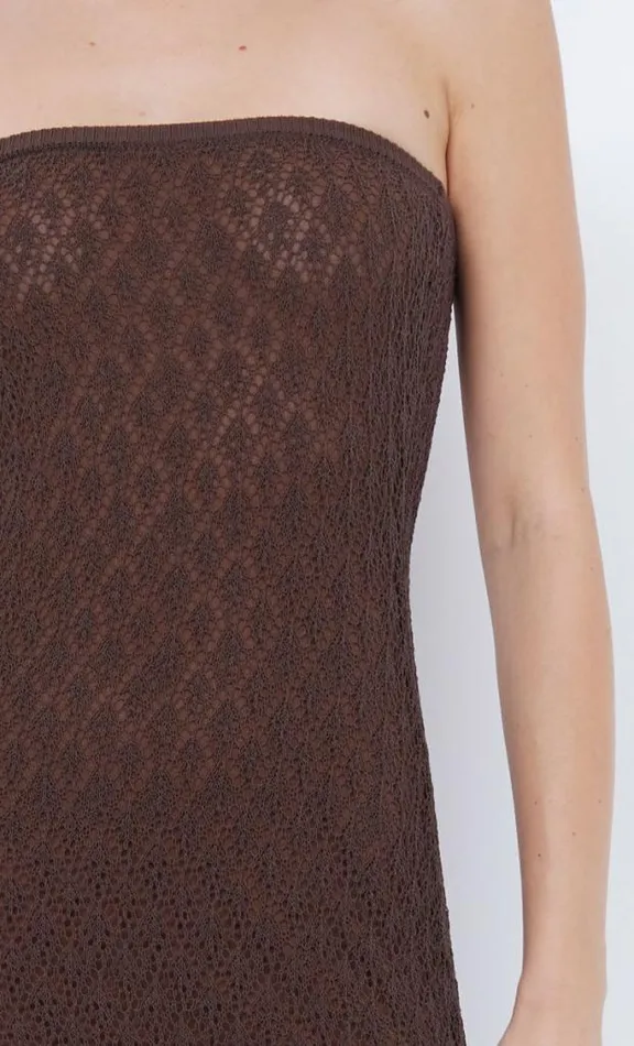 Dresses Bec Bridge Aurora Strapless Dress Choc