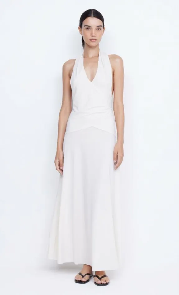 Dresses Bec Bridge Blanche Halter Maxi Dress Ivory