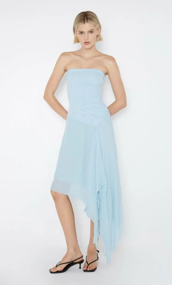 Dresses Bec Bridge Elzette Strapless Midi Dress Dolphin Blue