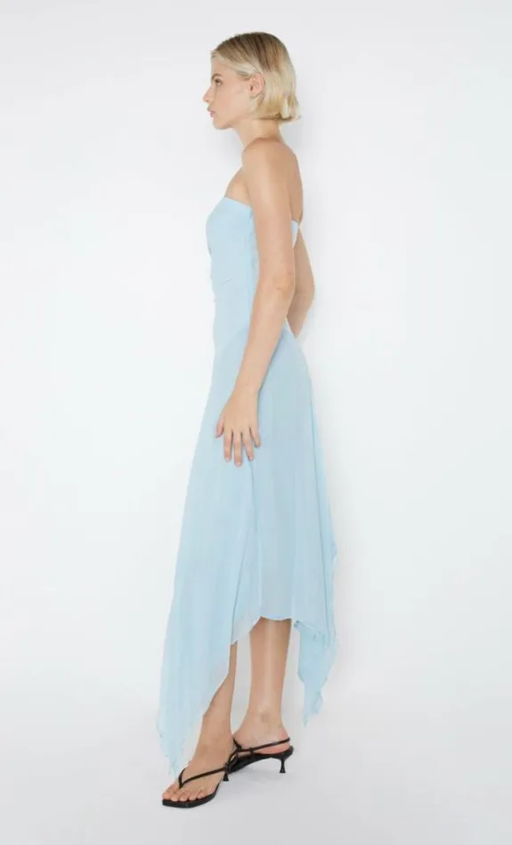 Dresses Bec Bridge Elzette Strapless Midi Dress Dolphin Blue