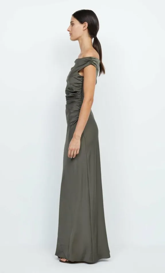 Dresses Bec Bridge Eternity Off Shoulder Maxi Dark Willow
