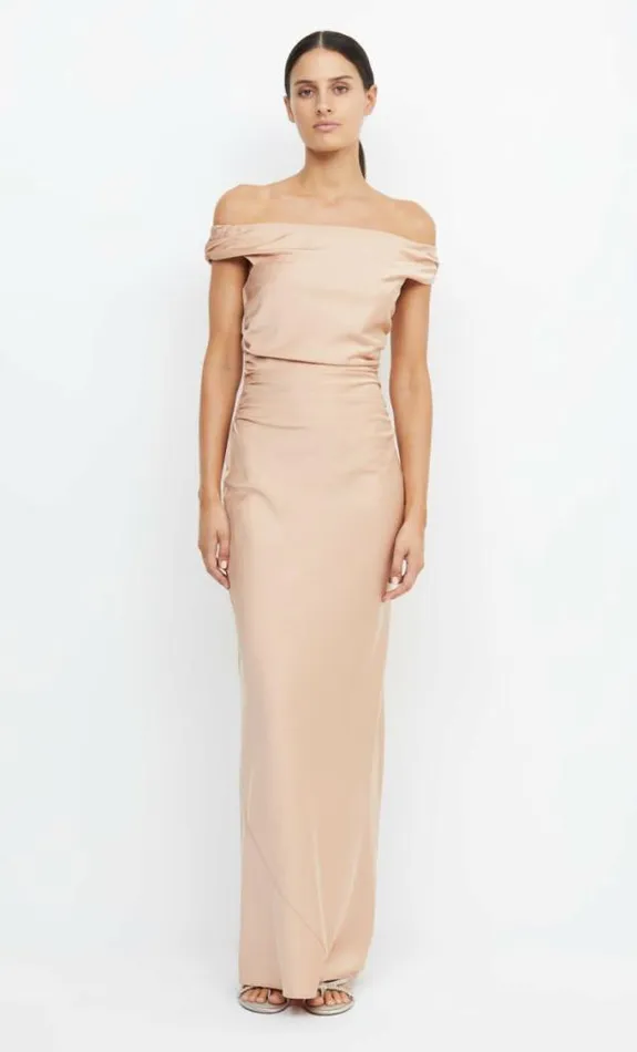 Dresses Bec Bridge Eternity Off Shoulder Maxi Rose Gold