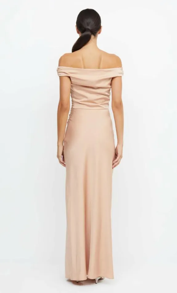 Dresses Bec Bridge Eternity Off Shoulder Maxi Rose Gold