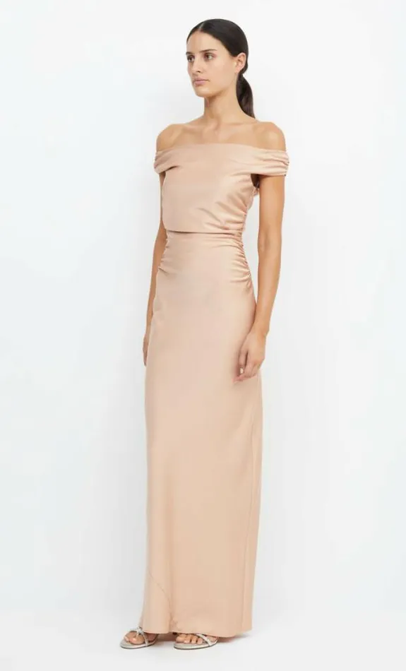 Dresses Bec Bridge Eternity Off Shoulder Maxi Rose Gold