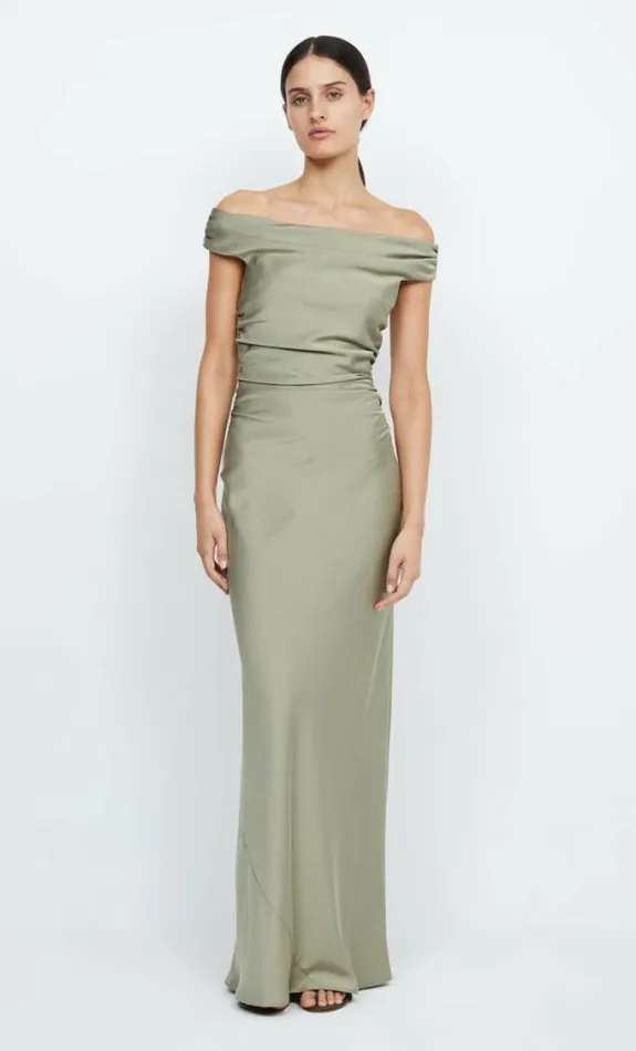 Dresses Bec Bridge Eternity Off Shoulder Maxi Sage