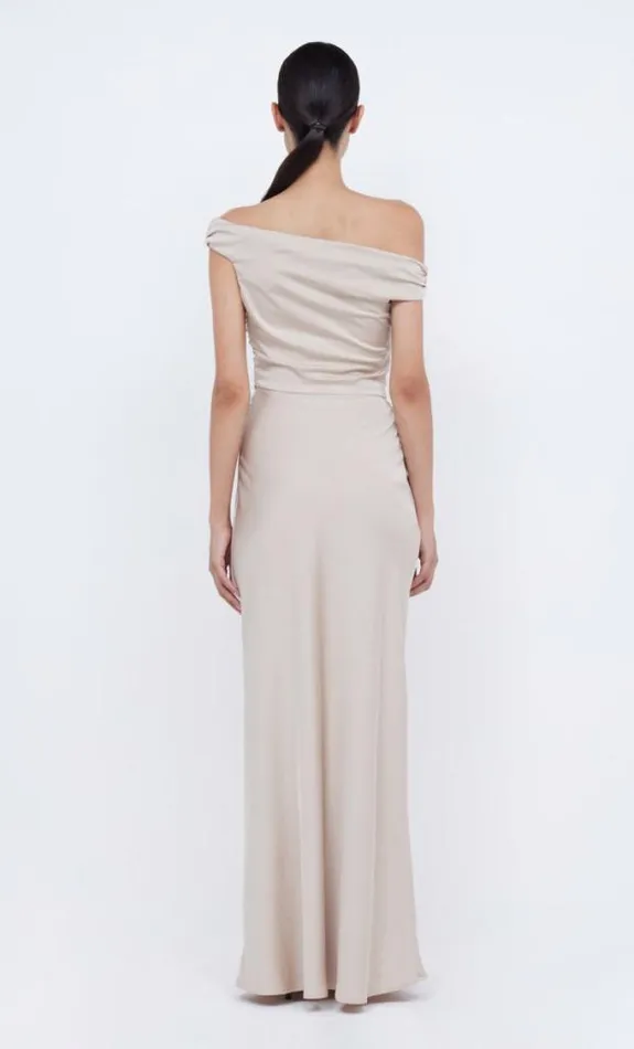 Dresses Bec Bridge Eternity Off Shoulder Maxi Sand
