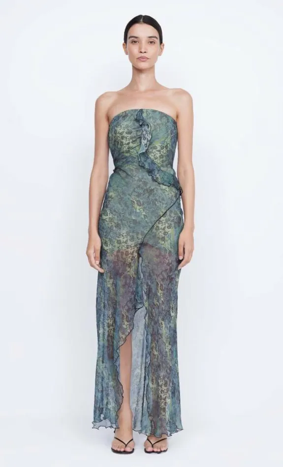 Dresses Bec Bridge Opal Strapless Maxi Dress Nouveau Bleue