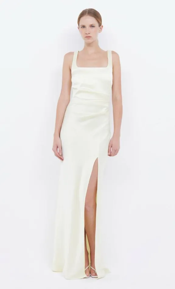 Dresses Bec Bridge The Dreamer Square Neck Dress Ice Yellow