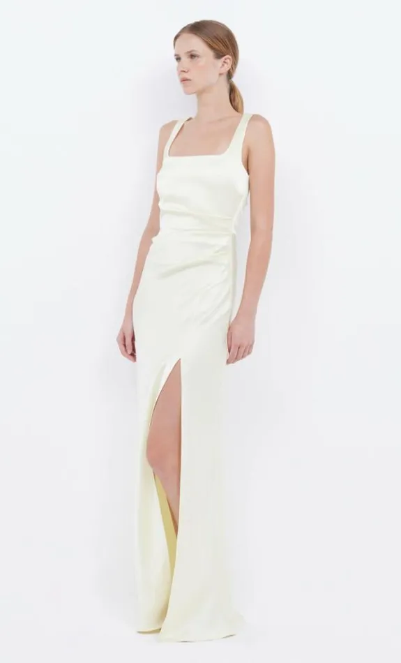 Dresses Bec Bridge The Dreamer Square Neck Dress Ice Yellow