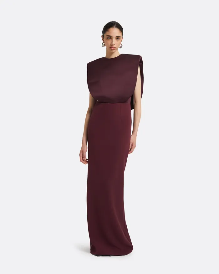Dresses Beril Wine Long Dress Wine 8211 Safiyaa Women