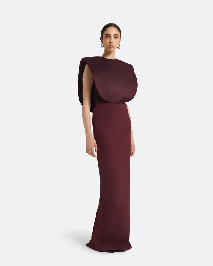 Dresses Beril Wine Long Dress Wine 8211 Safiyaa Women