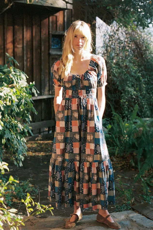 Dresses Christy Dawn Women The Brynne Dress Patchwork Blues