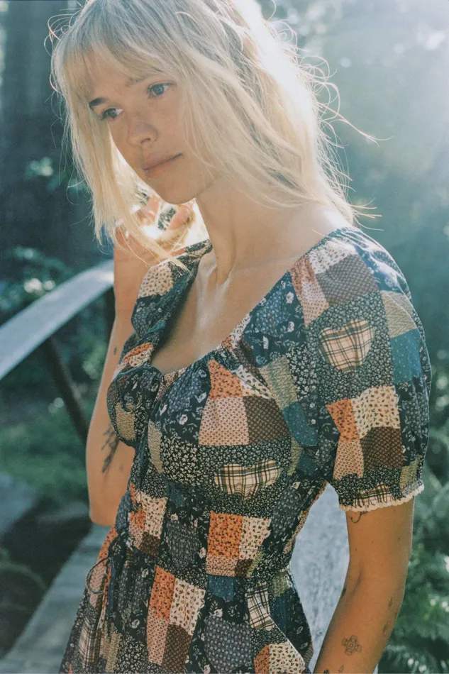 Dresses Christy Dawn Women The Brynne Dress Patchwork Blues