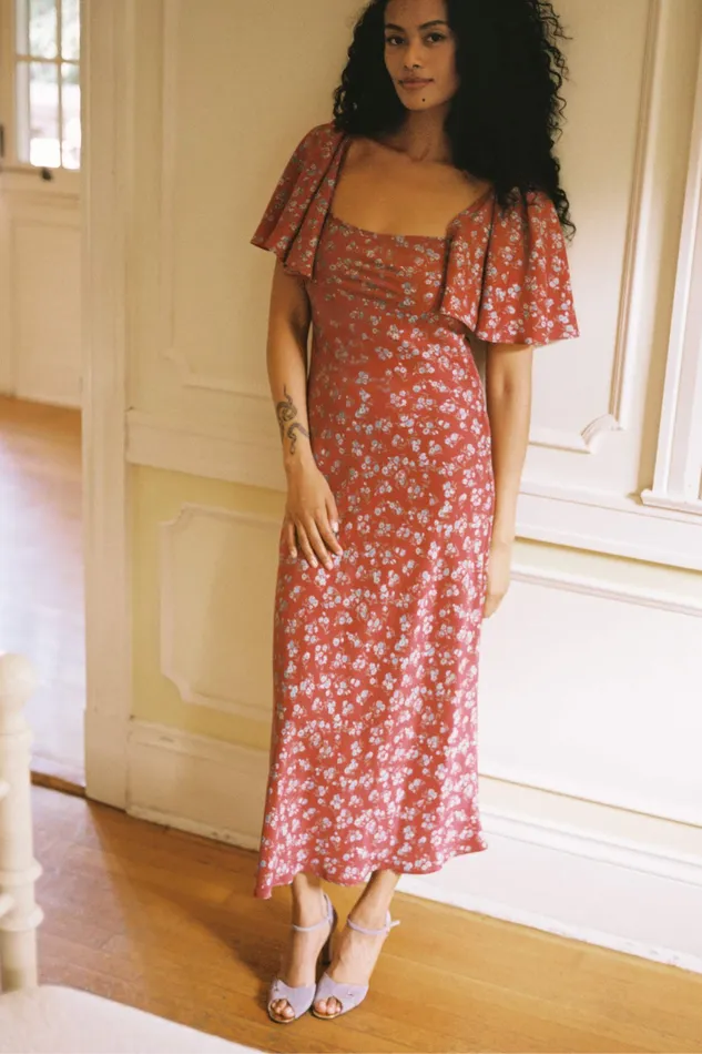 Dresses Christy Dawn Women The Carmen Dress Vermillion Tulips Dresses Christy Dawn Women The Carmen Dress Vermillion Tulips