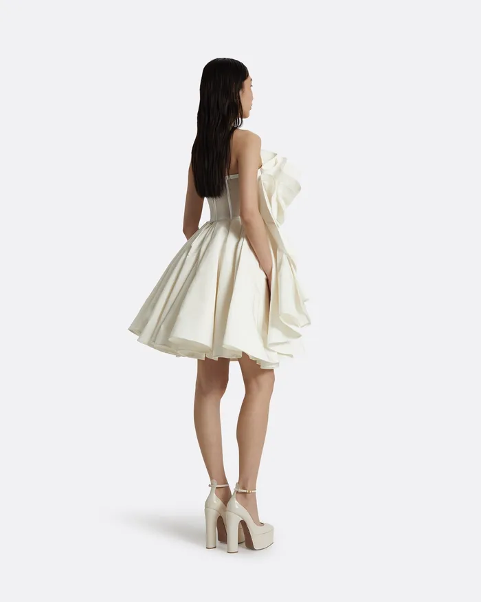 Dresses Safiyaa Women Iona Ivory Short Dress Ivory