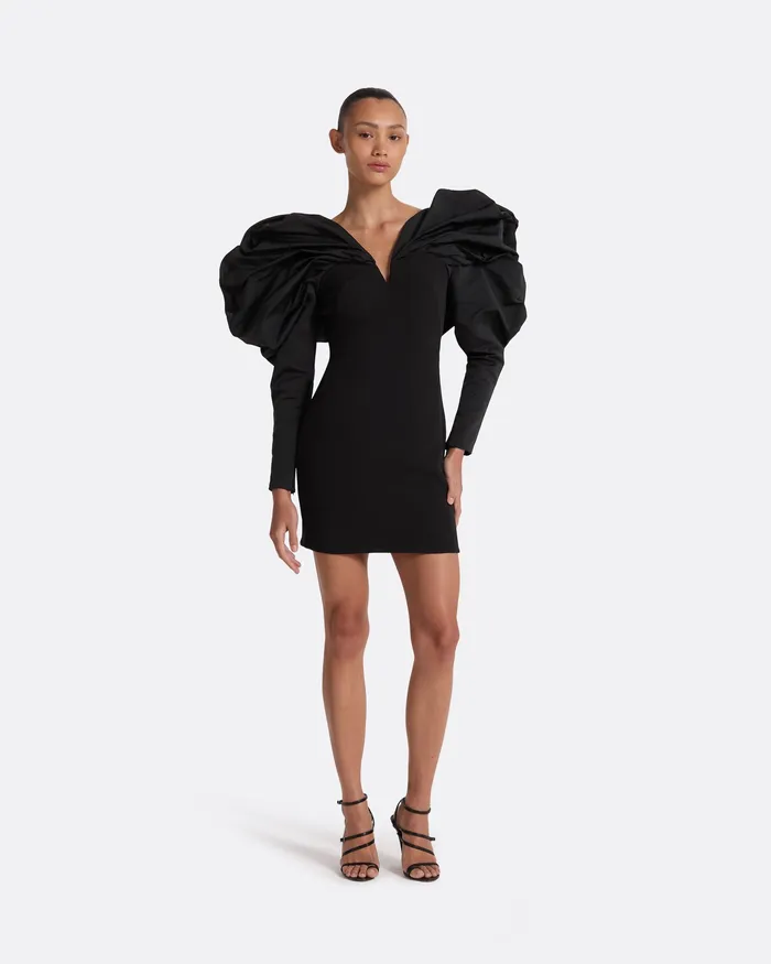 Dresses Safiyaa Women Lenna Black Short Dress Black