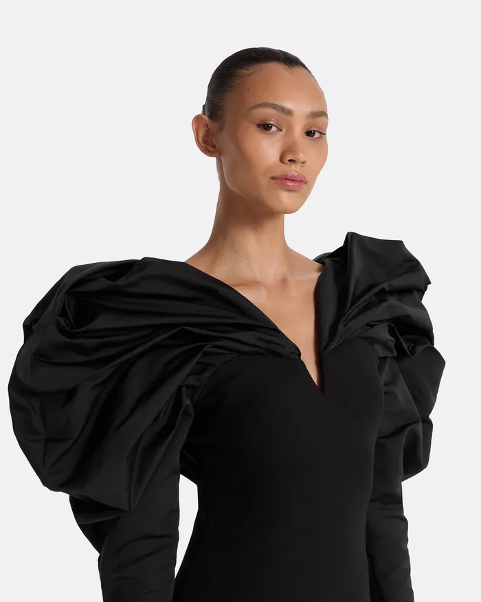 Dresses Safiyaa Women Lenna Black Short Dress Black