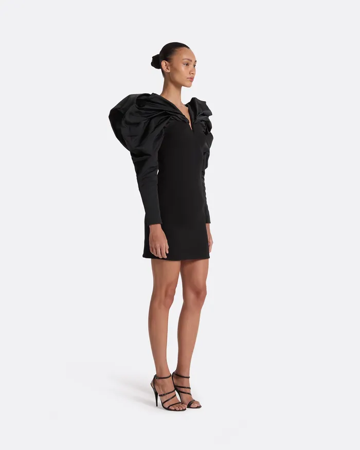 Dresses Safiyaa Women Lenna Black Short Dress Black
