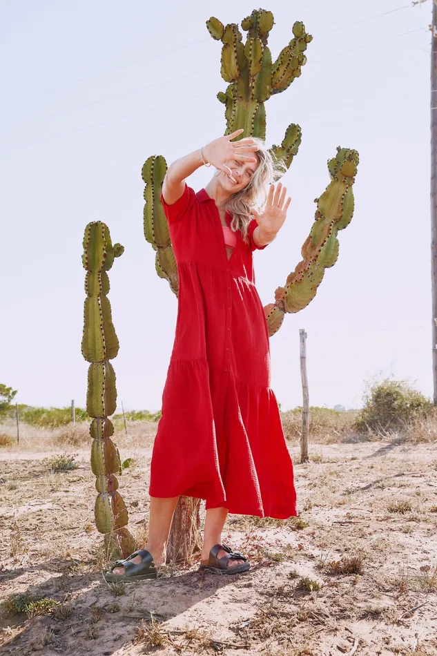 Dresses Women Hush Clancy Shirt Dress Red