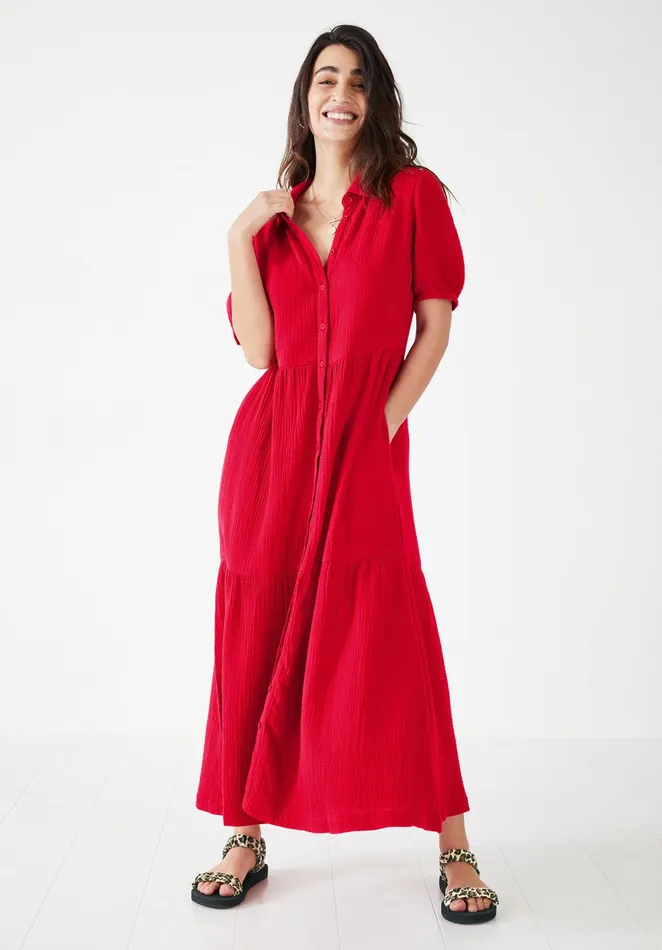 Dresses Women Hush Clancy Shirt Dress Red