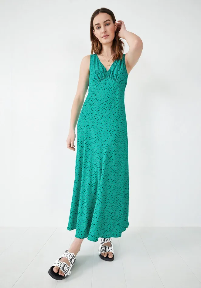 Dresses Women Hush Jemma Tea Dress Little Dots Green Black