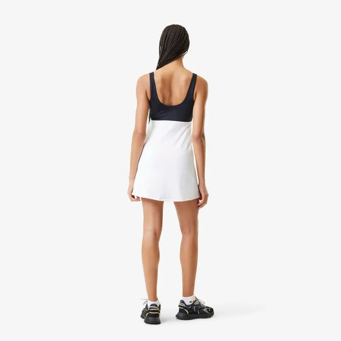 Dresses Women Lacoste Women039s Lacoste X Bandier All Motion Colorblock Dress White 001