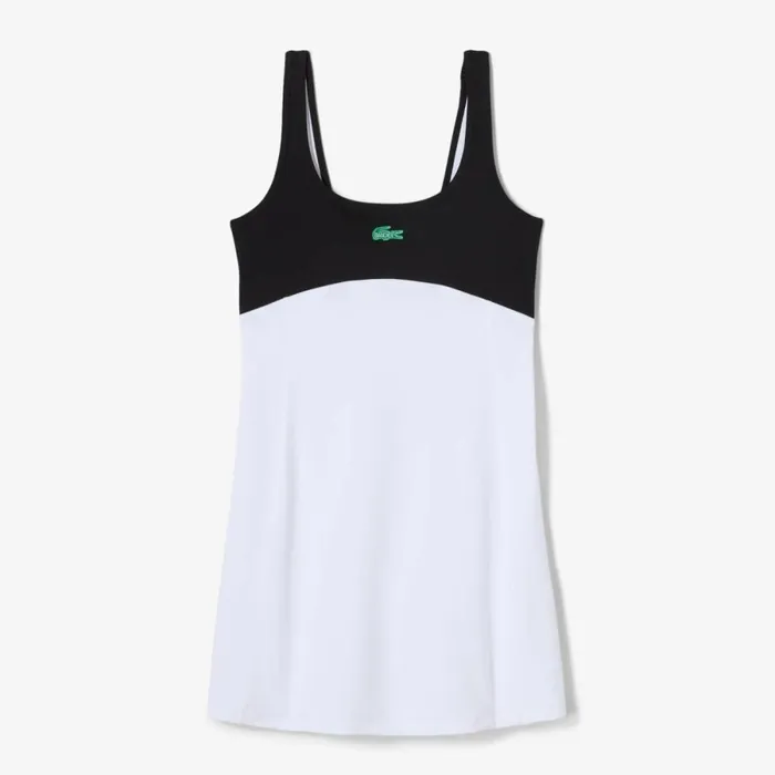 Dresses Women Lacoste Women039s Lacoste X Bandier All Motion Colorblock Dress White 001