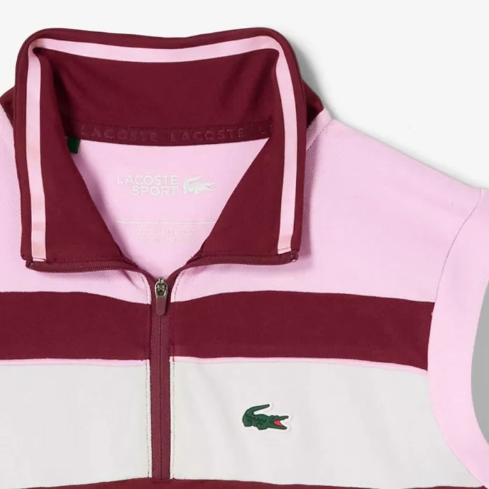 Dresses Women Lacoste Women039s Tennis Dress Bordeaux Pink Bordeaux Iyg