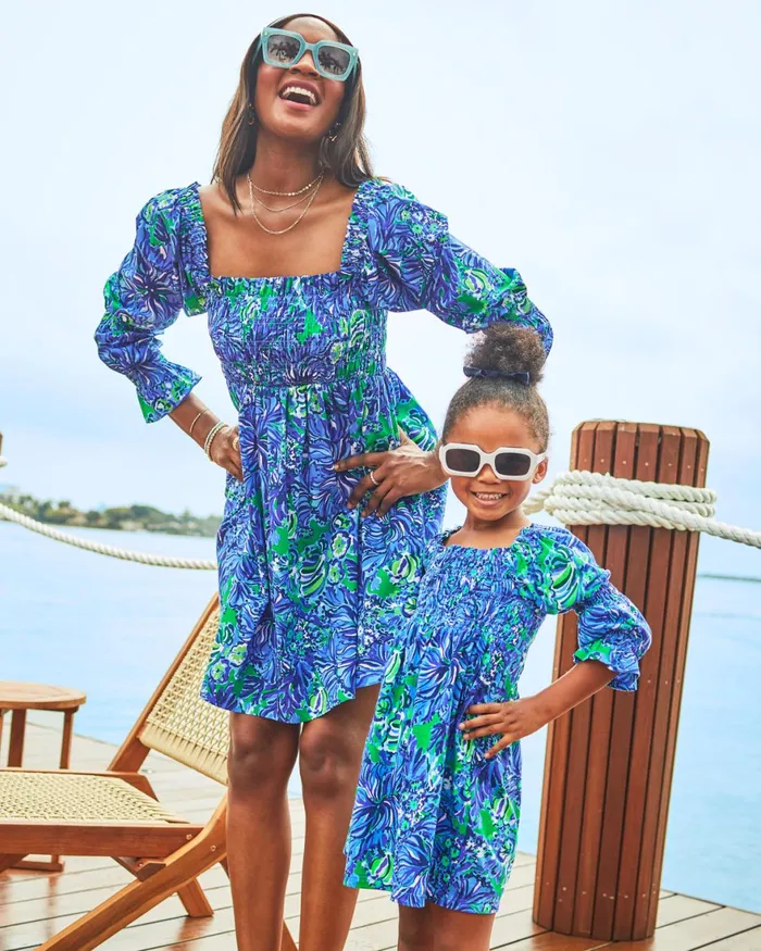 Dresses Women Lilly Pulitzer Alexandria Elbow Sleeve Cotton Wrap Dress Aegean Navy Beach Path Dresses Women Lilly Pulitzer Alexandria Elbow Sleeve Cotton Wrap Dress Aegean Navy Beach Path