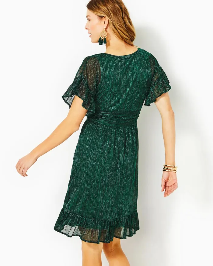 Dresses Women Lilly Pulitzer Alexandria Elbow Sleeve Cotton Wrap Dress Aegean Navy Beach Path Dresses Women Lilly Pulitzer Alexandria Elbow Sleeve Cotton Wrap Dress Aegean Navy Beach Path