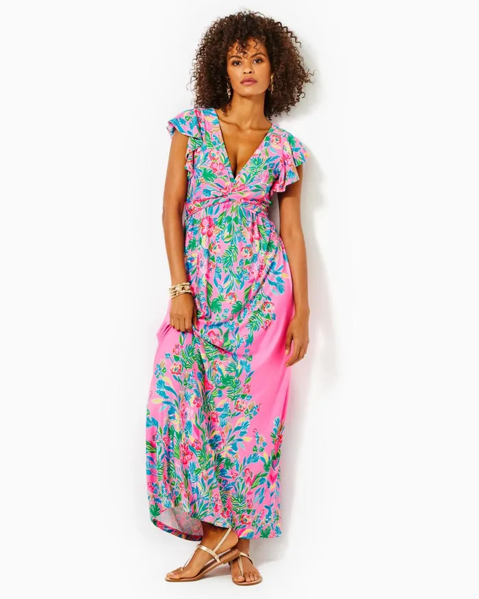 Dresses Women Lilly Pulitzer Cristiana Midi Dress Onyx Viscose Metallic Clip Dobby Dresses Women Lilly Pulitzer Cristiana Midi Dress Onyx Viscose Metallic Clip Dobby
