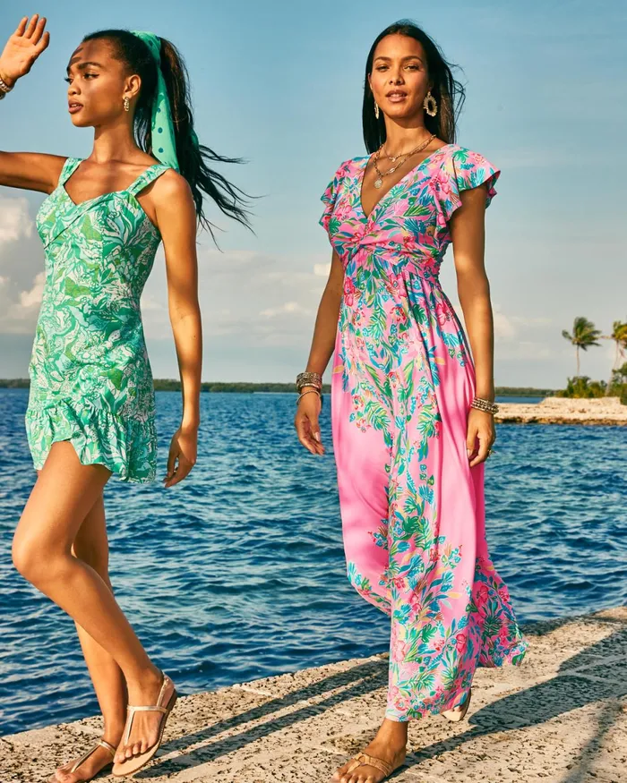 Dresses Women Lilly Pulitzer Cristiana Midi Dress Onyx Viscose Metallic Clip Dobby Dresses Women Lilly Pulitzer Cristiana Midi Dress Onyx Viscose Metallic Clip Dobby