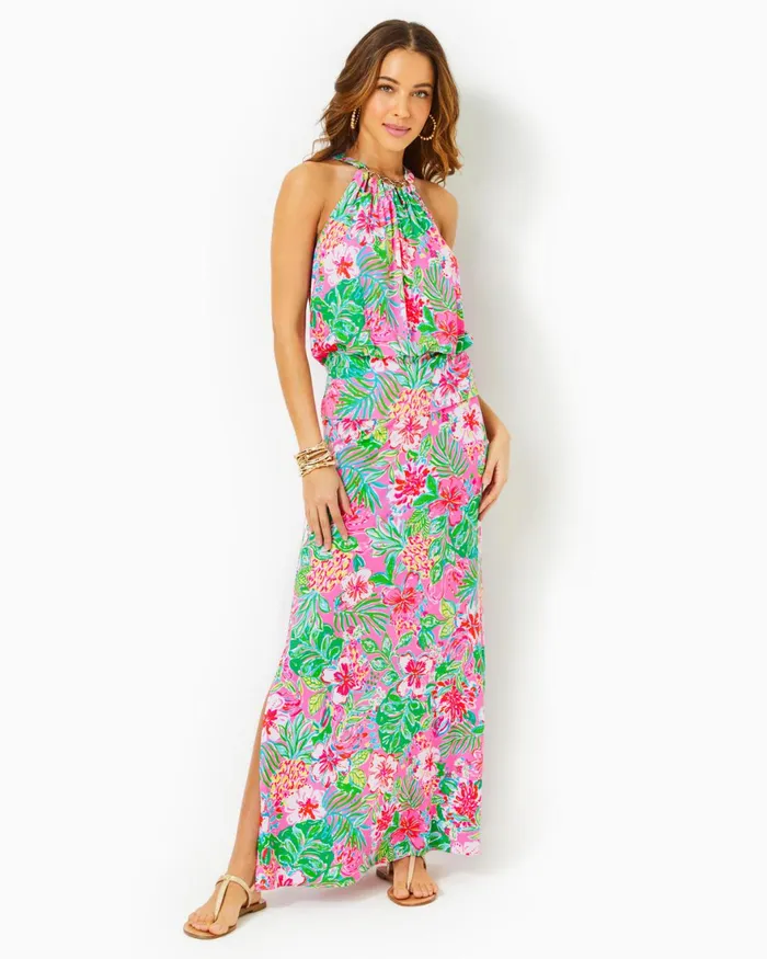 Dresses Women Lilly Pulitzer Cristiana Midi Dress Onyx Viscose Metallic Clip Dobby Dresses Women Lilly Pulitzer Cristiana Midi Dress Onyx Viscose Metallic Clip Dobby
