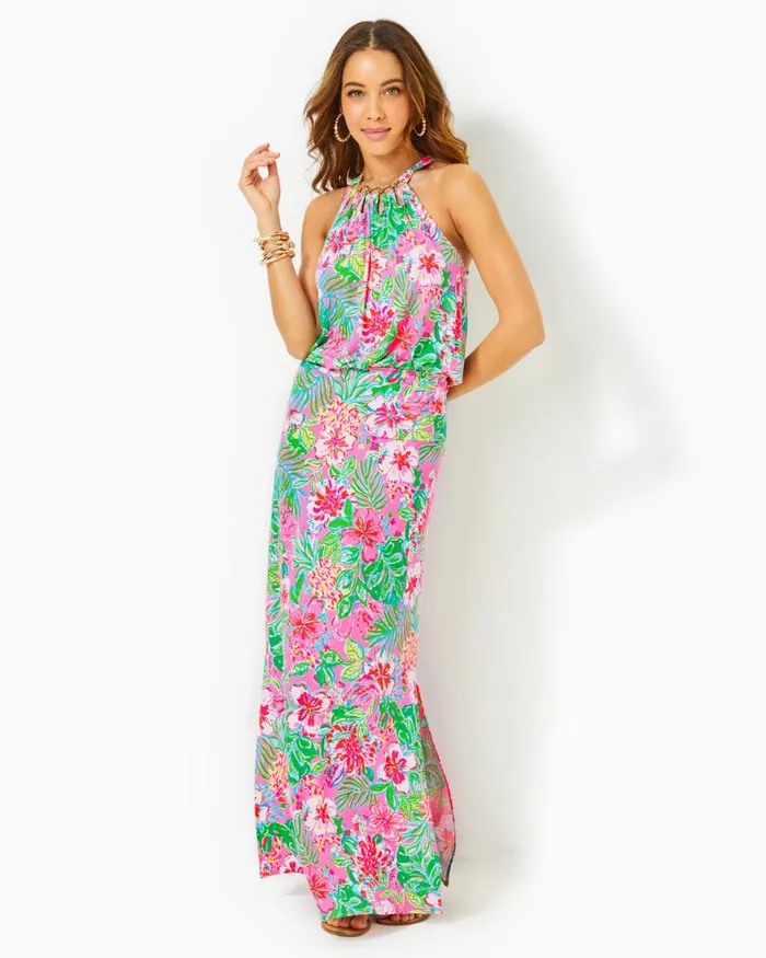 Dresses Women Lilly Pulitzer Cristiana Midi Dress Onyx Viscose Metallic Clip Dobby Dresses Women Lilly Pulitzer Cristiana Midi Dress Onyx Viscose Metallic Clip Dobby
