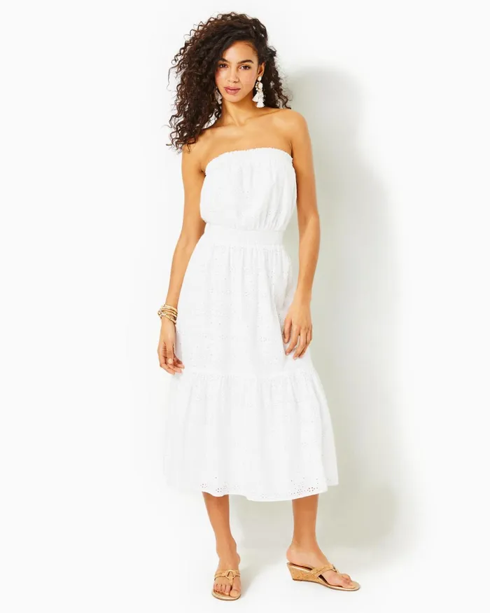 Dresses Women Lilly Pulitzer Cristiana Midi Dress Onyx Viscose Metallic Clip Dobby Dresses Women Lilly Pulitzer Cristiana Midi Dress Onyx Viscose Metallic Clip Dobby
