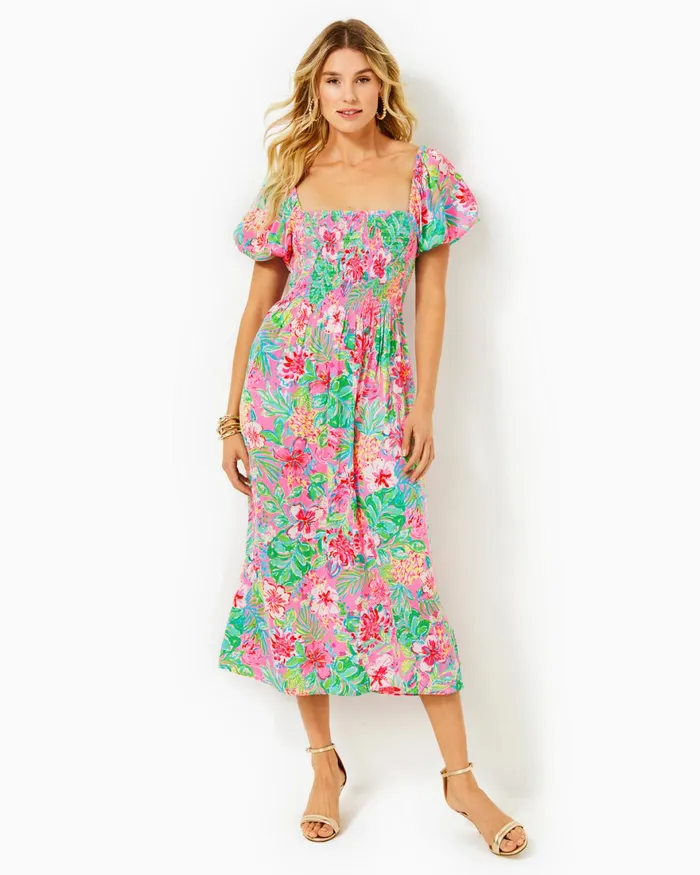 Dresses Women Lilly Pulitzer Cristiana Midi Dress Onyx Viscose Metallic Clip Dobby Dresses Women Lilly Pulitzer Cristiana Midi Dress Onyx Viscose Metallic Clip Dobby