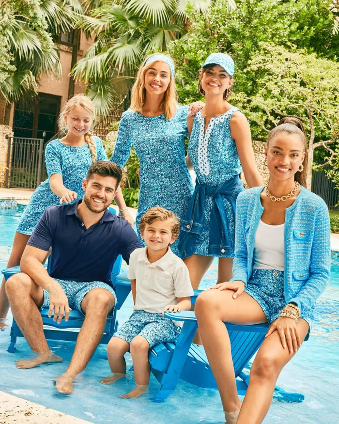 Dresses Women Lilly Pulitzer Gulianna Stretch Shift Dress Cumulus Blue Blooming Together Dresses Women Lilly Pulitzer Gulianna Stretch Shift Dress Cumulus Blue Blooming Together
