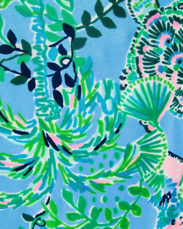 Dresses Women Lilly Pulitzer Martine Dress Frenchie Blue Mosaic Shells Engineered Dress